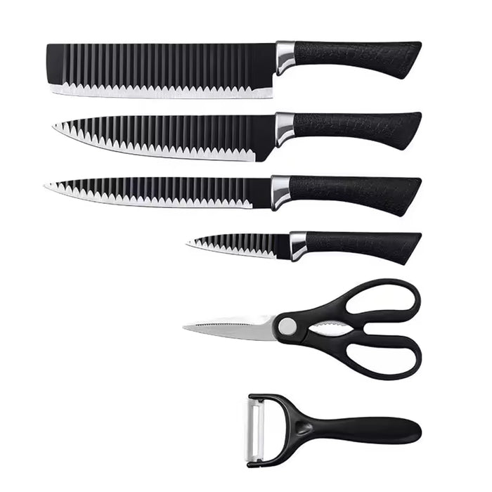 Coltelli da Cucina 6 Pezzi con Pelapatate e Forbici