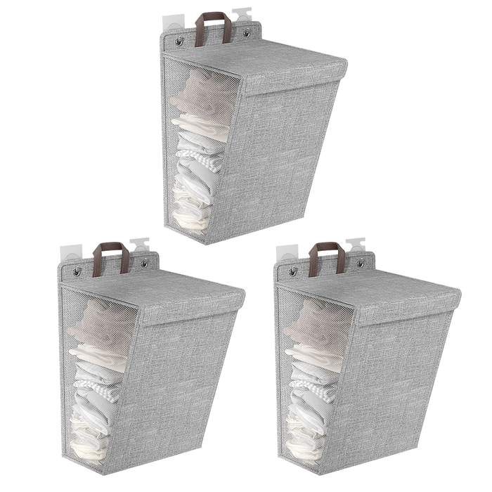 Cesta de lavandería de tela para pared
