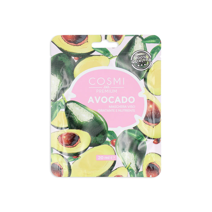 Kit de 2 Mascarillas Faciales Hidratantes y Nutritivas en Tela con Aguacate