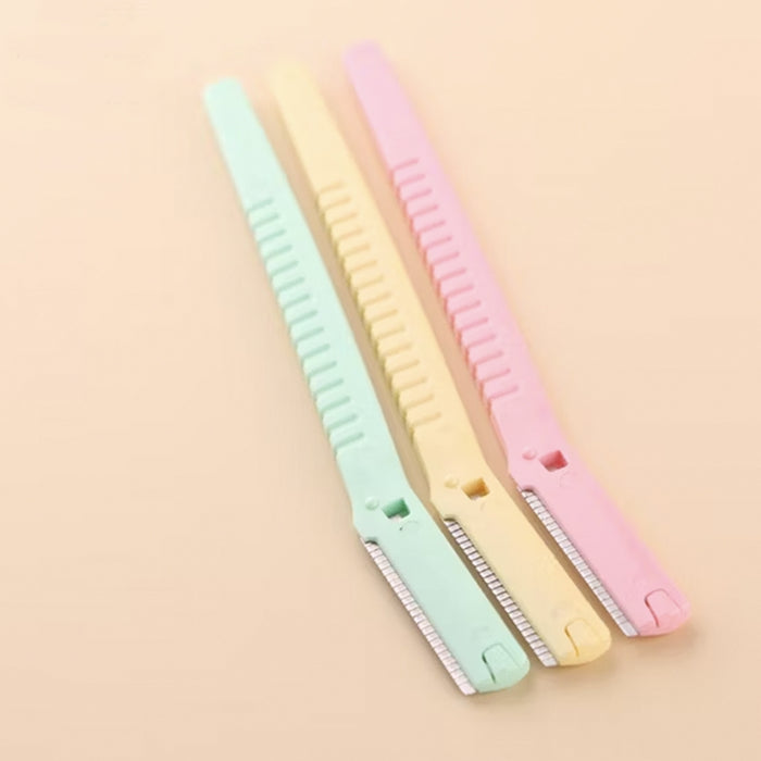 Set de tres cuchillas para cejas