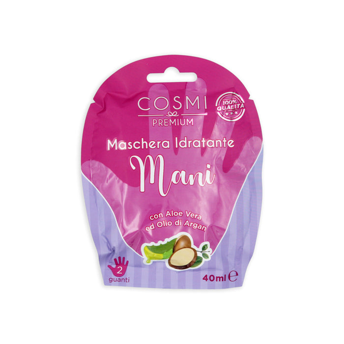 Pack de 2 mascarillas hidratantes para manos con aceite de argán y aloe vera