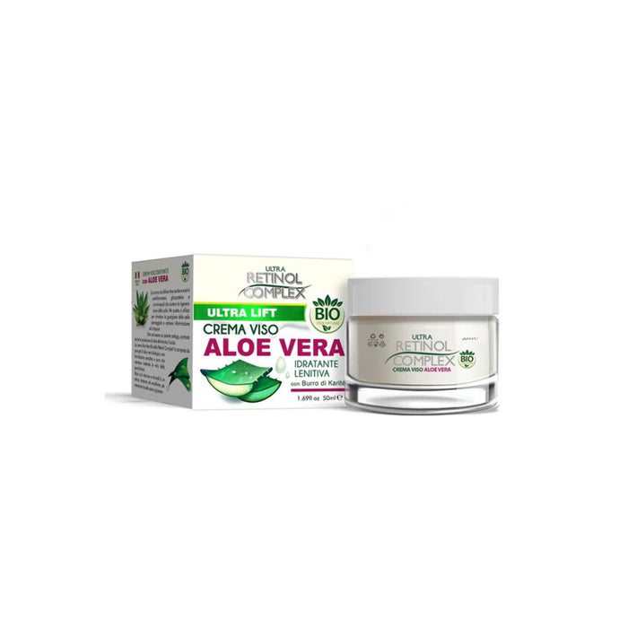 Crema facial ultralift con complejo de retinol, aloe vera y manteca de karité (50 ml)