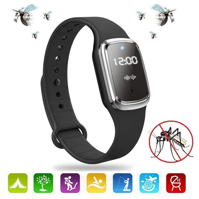 Braccialetto Ultrasuoni Antizanzare Ricaricabile