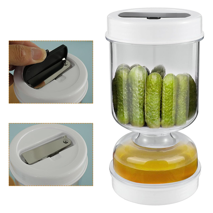 Tarro hermético para pepinillos con forma de reloj de arena