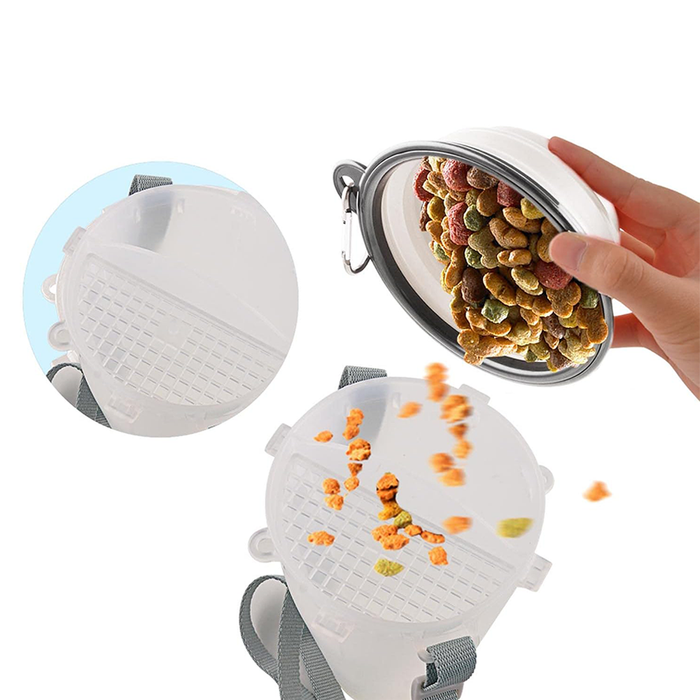 Botella de agua con recipiente plegable