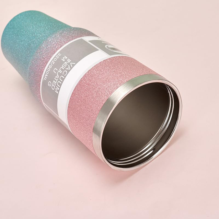 Botella térmica de acero con pajita de 900 ml