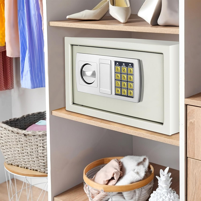 Cassaforte Digitale Acciaio Antifurto con PIN e Chiavi