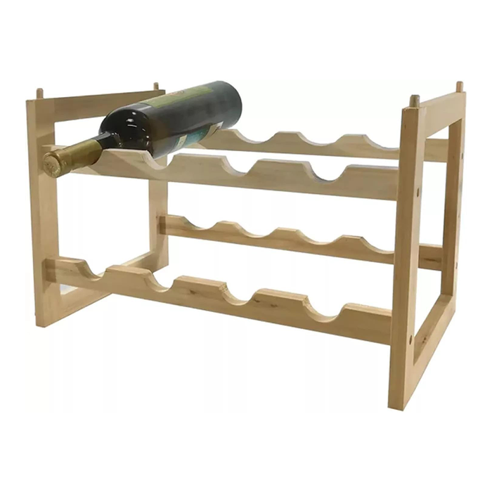 Portabotellas de madera para bodega de vino