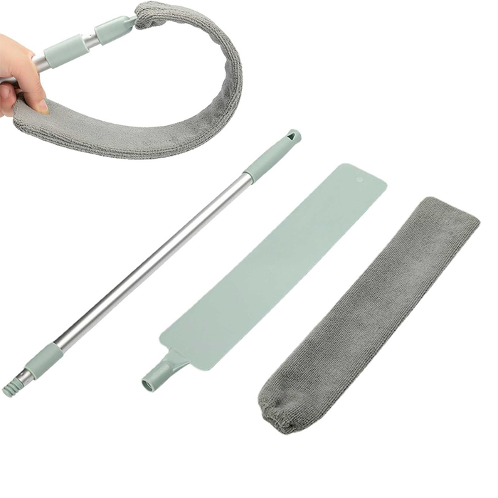 Recogedor de polvo plegable y ajustable