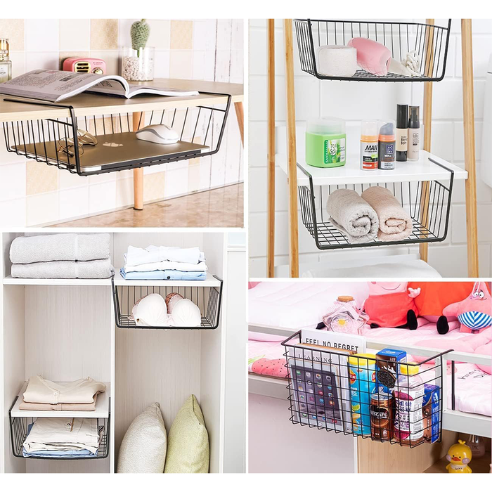 Cesta de almacenamiento colgante debajo del gabinete