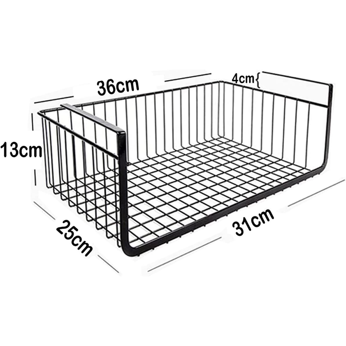 Cesta de almacenamiento colgante debajo del gabinete