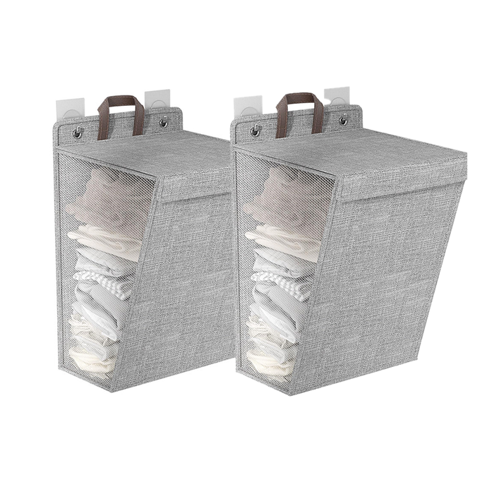 Cesta de lavandería de tela para pared