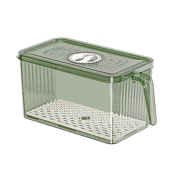 Contenedor organizador transparente con temporizador de frescura