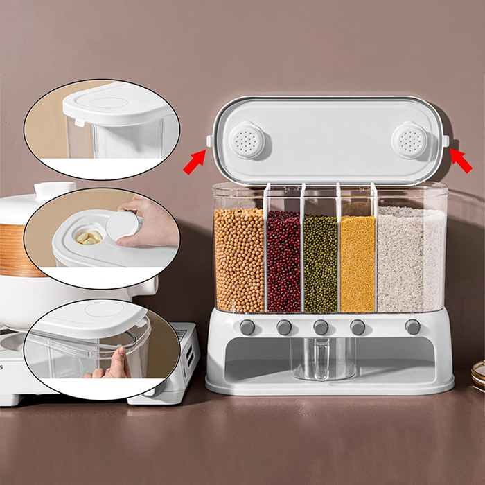 Dispenser da Parete Multiscomparto per Alimenti