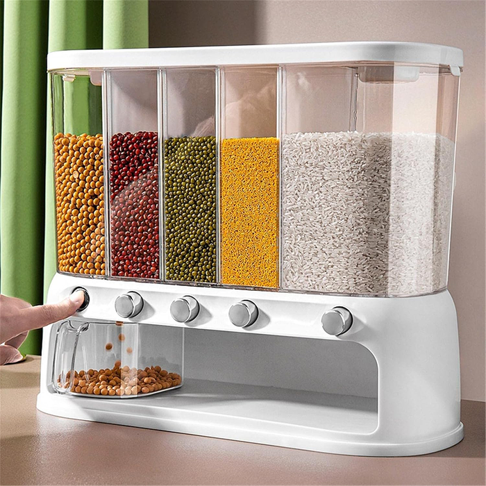 Dispenser da Parete Multiscomparto per Alimenti