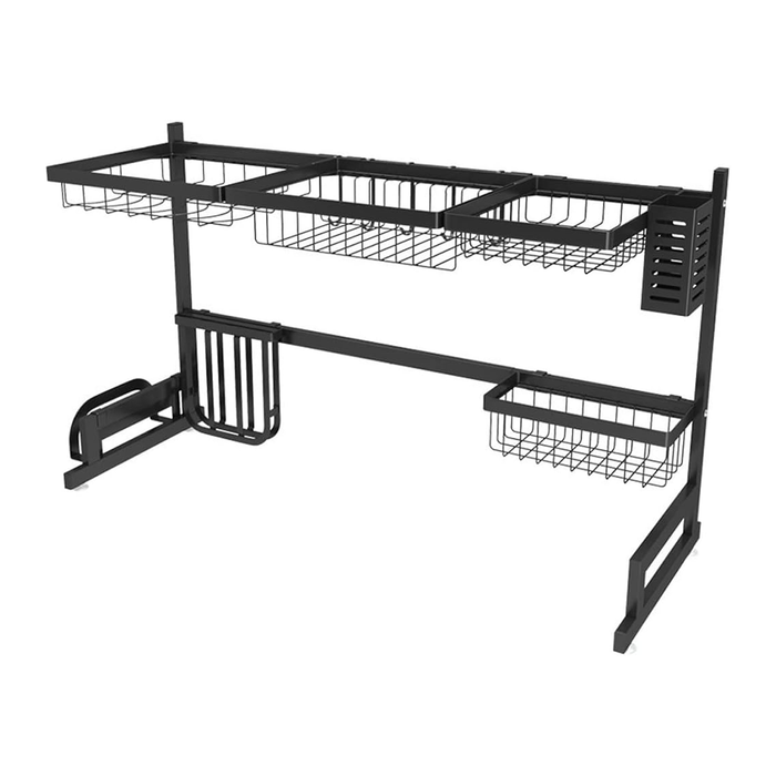 Escurreplatos de Encimera de Acero Inoxidable de 2 Niveles Easy Kitchen