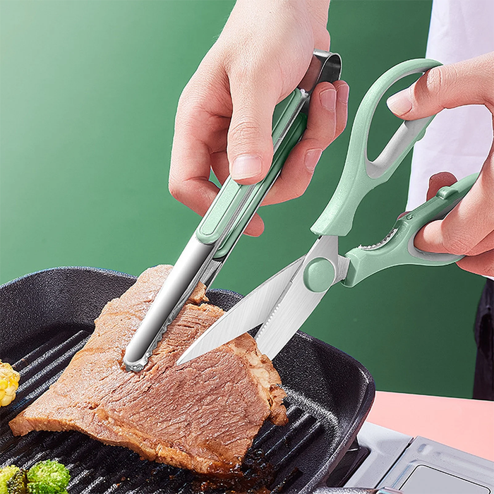 Tijeras de cocina multiusos con alicates