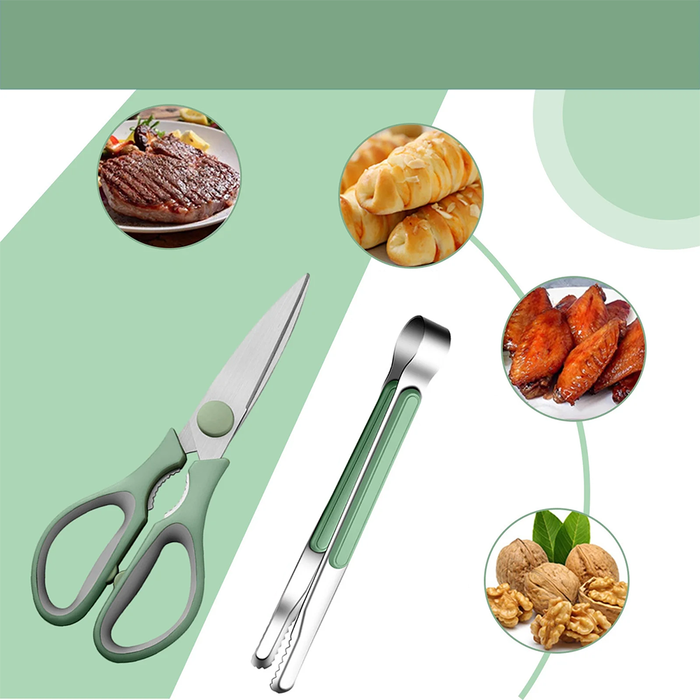 Tijeras de cocina multiusos con alicates