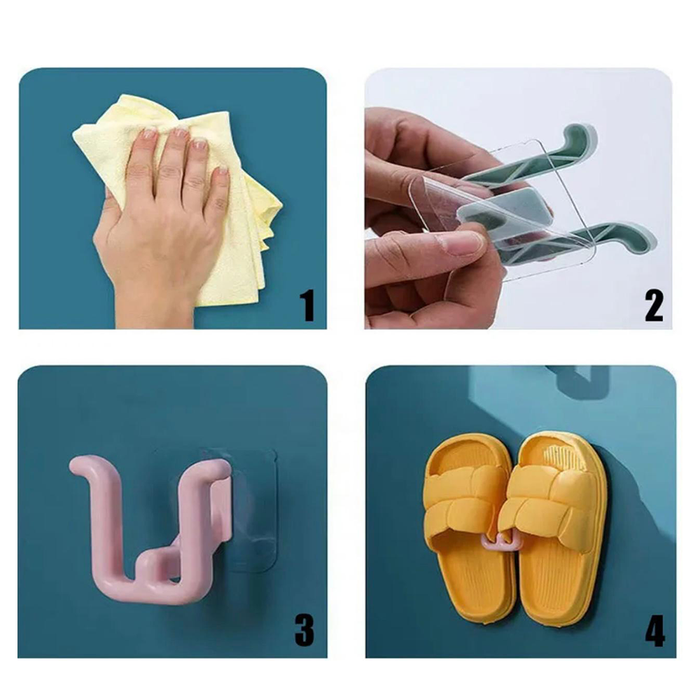 Gancio Supporto Adesivo per Pantofole