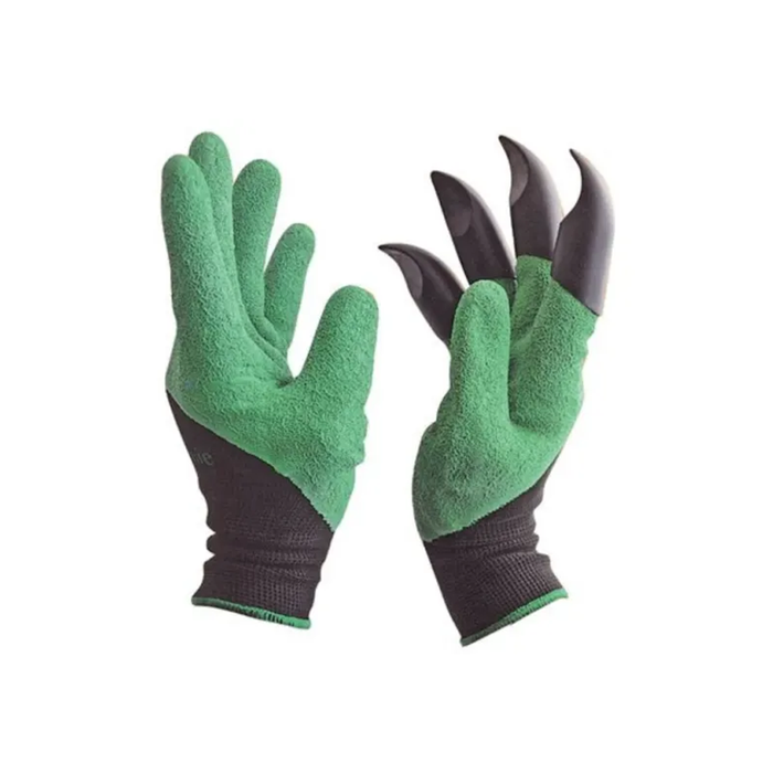 Guantes de jardinería con garras