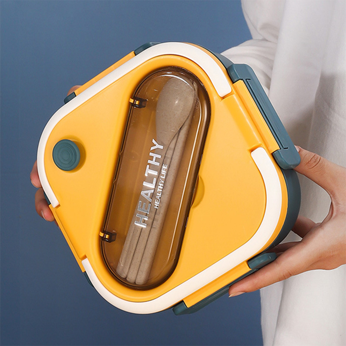 Contenitore Porta Pranzo Bento Multiscomparto con Posate