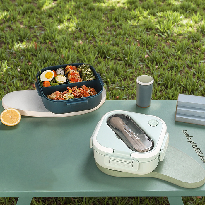 Contenitore Porta Pranzo Bento Multiscomparto con Posate