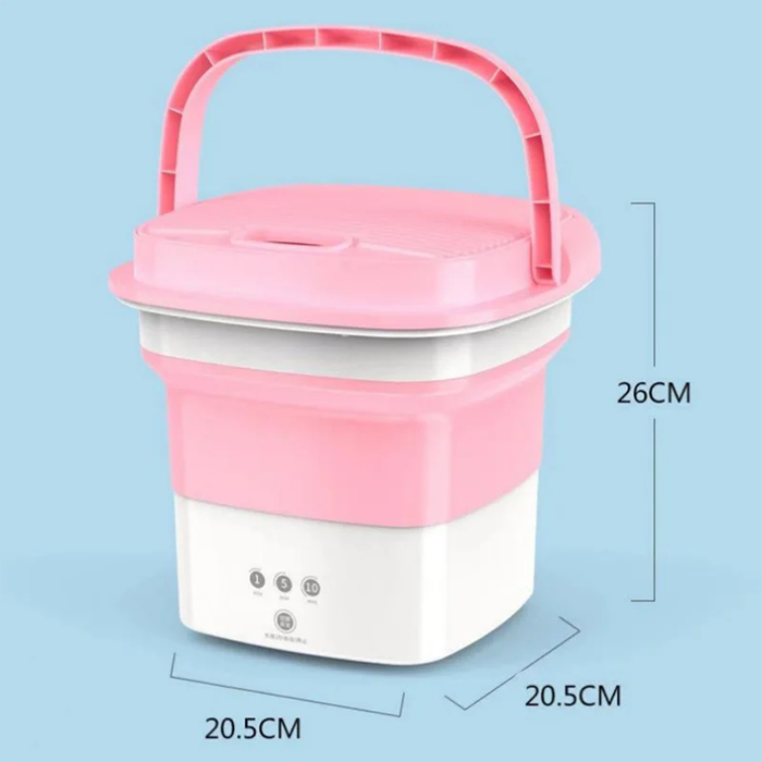 Lavatrice Pieghevole Portatile per Campeggio e Viaggi