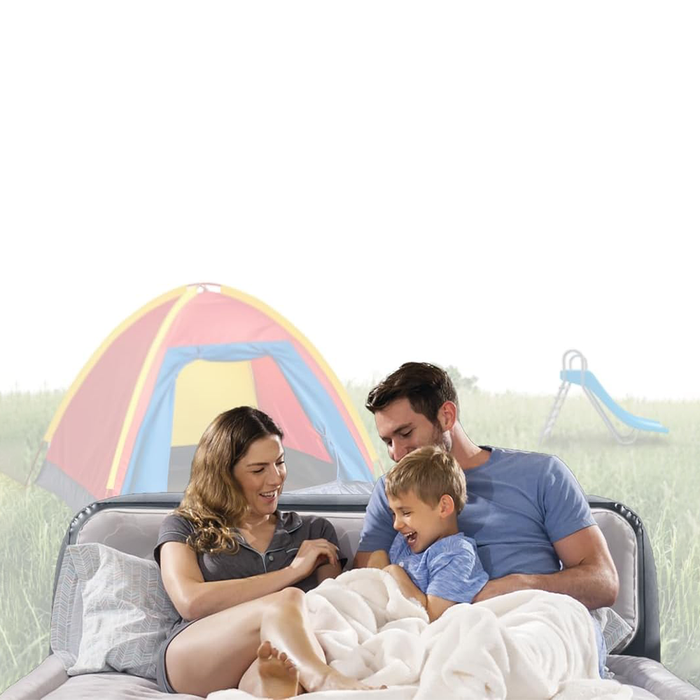 Materasso Gonfiabile Matrimoniale con Tecnologia Fiber-Tech e Pompa Elettrica Integrata