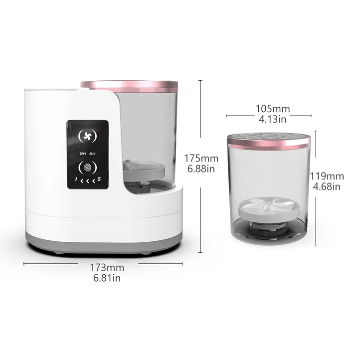 Limpiador de brochas de maquillaje eléctrico 3 en 1