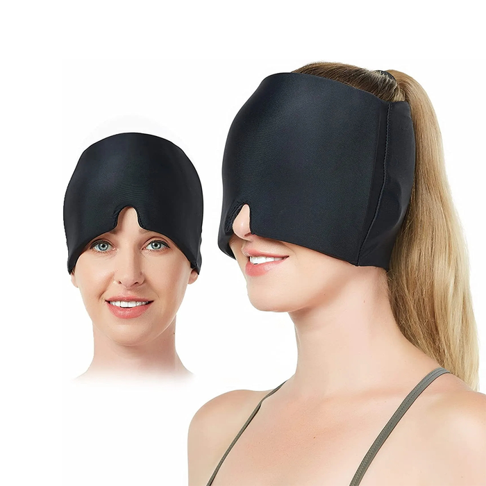 Mascarilla para migraña con terapia de compresión fría y caliente