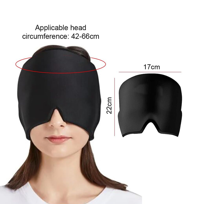 Mascarilla para migraña con terapia de compresión fría y caliente