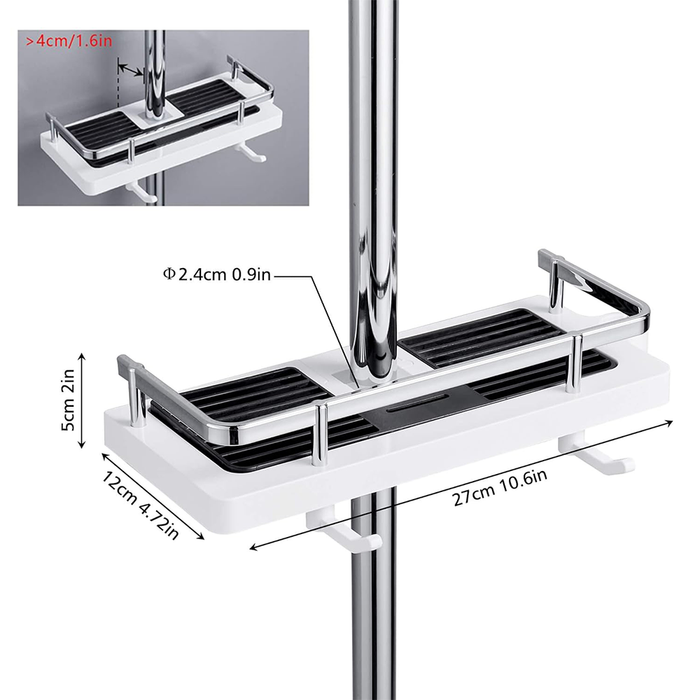 Estante de ducha sin taladrar