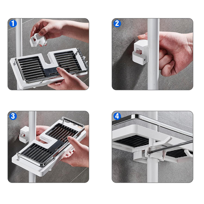 Estante de ducha sin taladrar