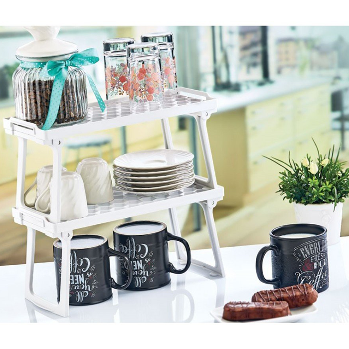 Estante de almacenamiento apilable que ahorra espacio