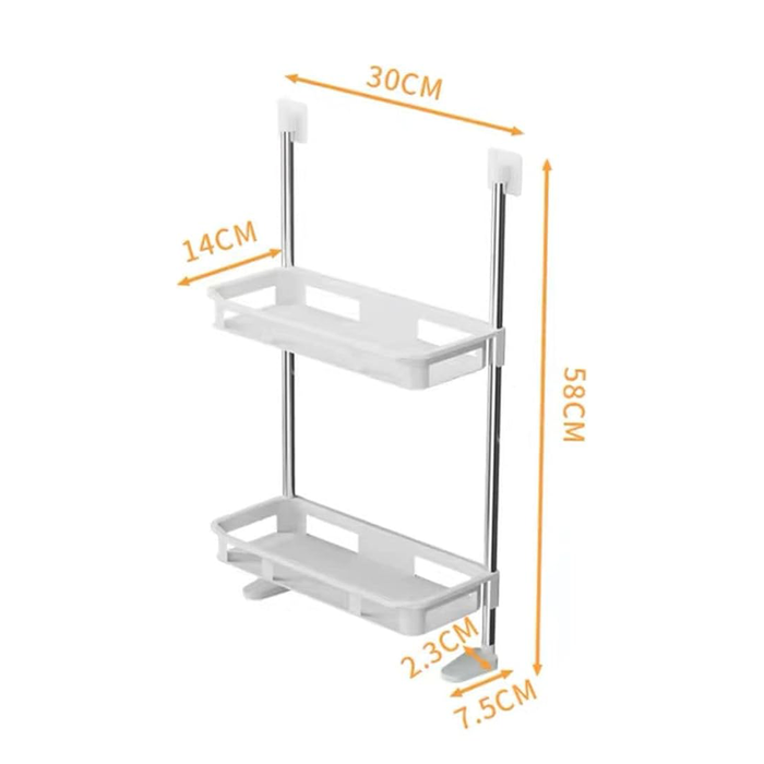 Estante de baño de 2 niveles