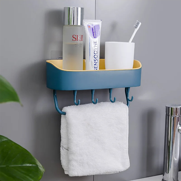 Estante de pared adhesivo multifuncional