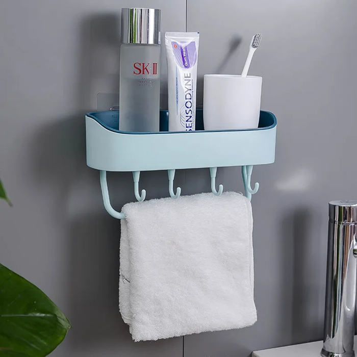 Estante de pared adhesivo multifuncional