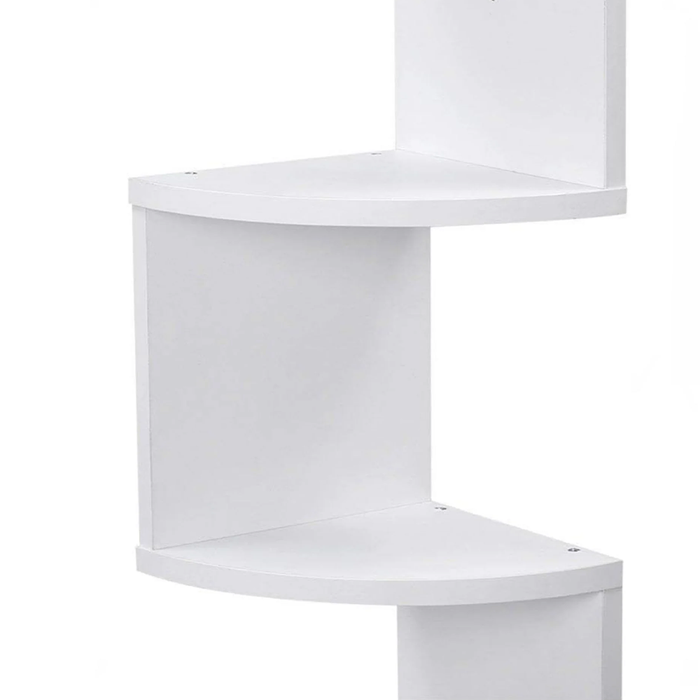 Estantes de pared de esquina de 5 niveles