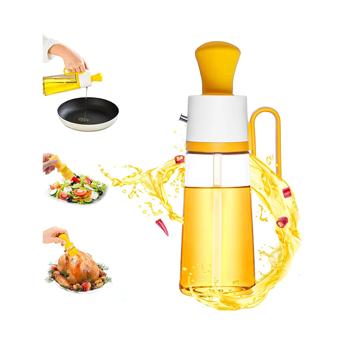 Botella de aceite con asa y pincel 500 ml