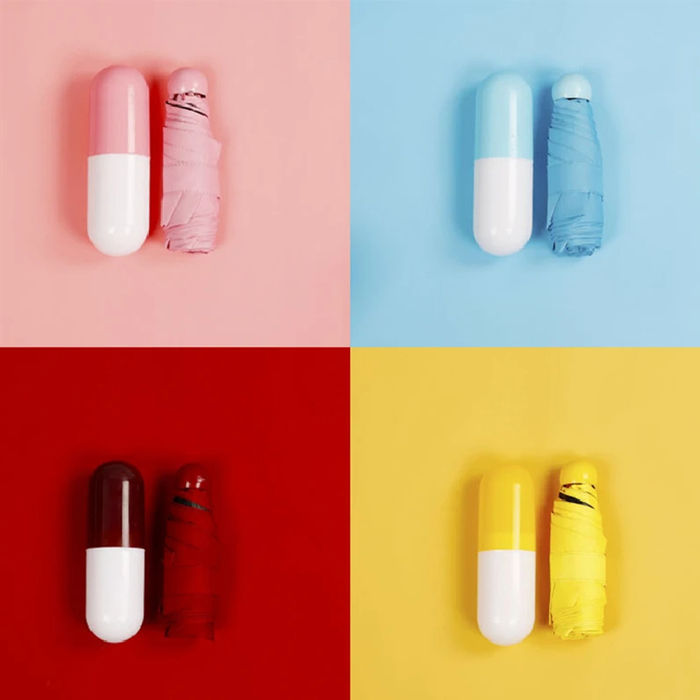 Paraguas cápsula plegable ultraligero