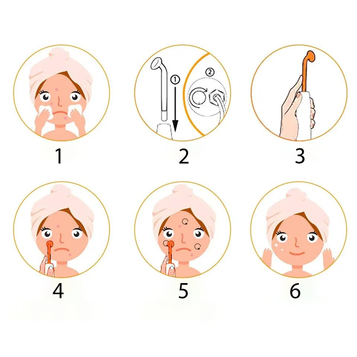 Macchina ad Alta Frequenza 4 in 1 per Viso e Capelli