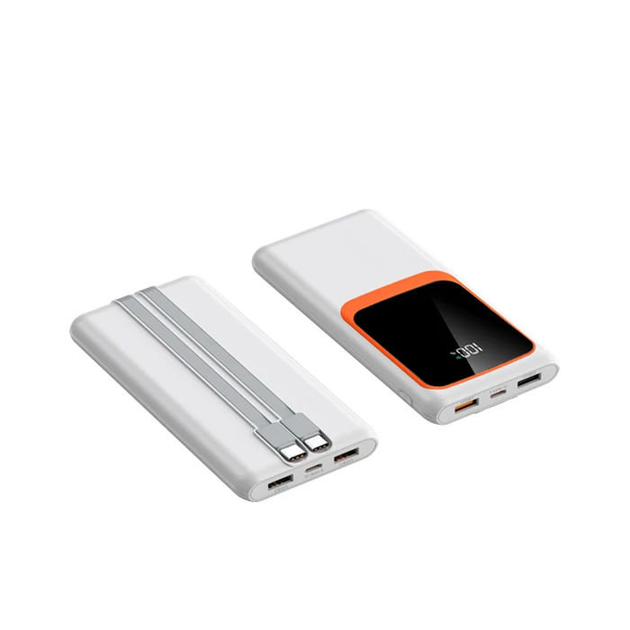 Power Bank 20000mAh con Cavi Integrati