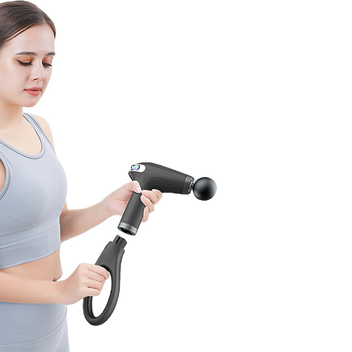 Pistola de masaje con mango ergonómico