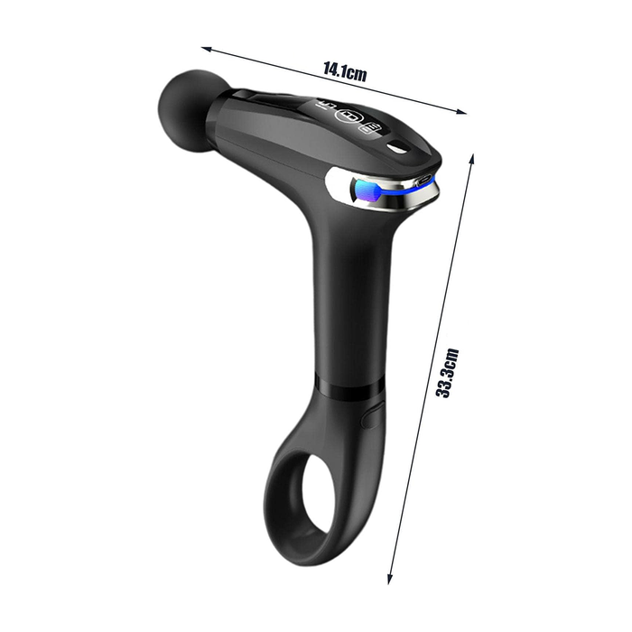Pistola de masaje con mango ergonómico