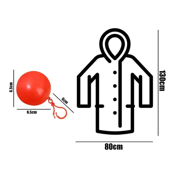 Poncho impermeable portátil