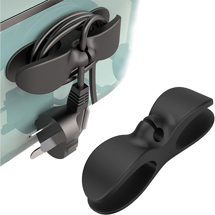 Juego de tres organizadores de cables voluminosos