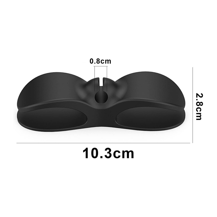 Juego de tres organizadores de cables voluminosos