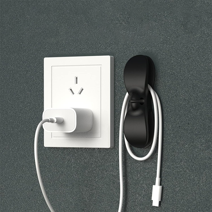 Juego de tres organizadores de cables voluminosos