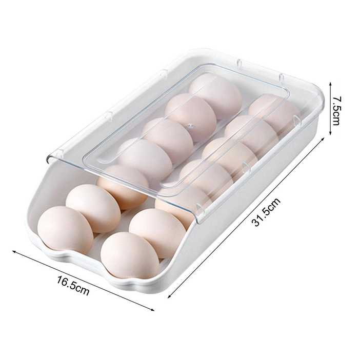 Contenedor para refrigerador con 14 compartimentos para huevos