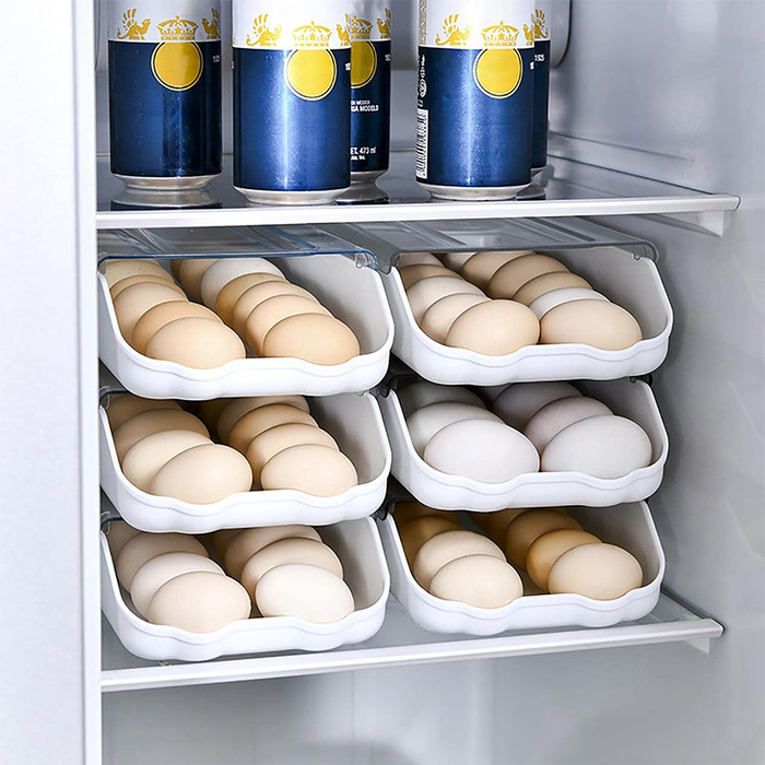 Contenedor para refrigerador con 14 compartimentos para huevos